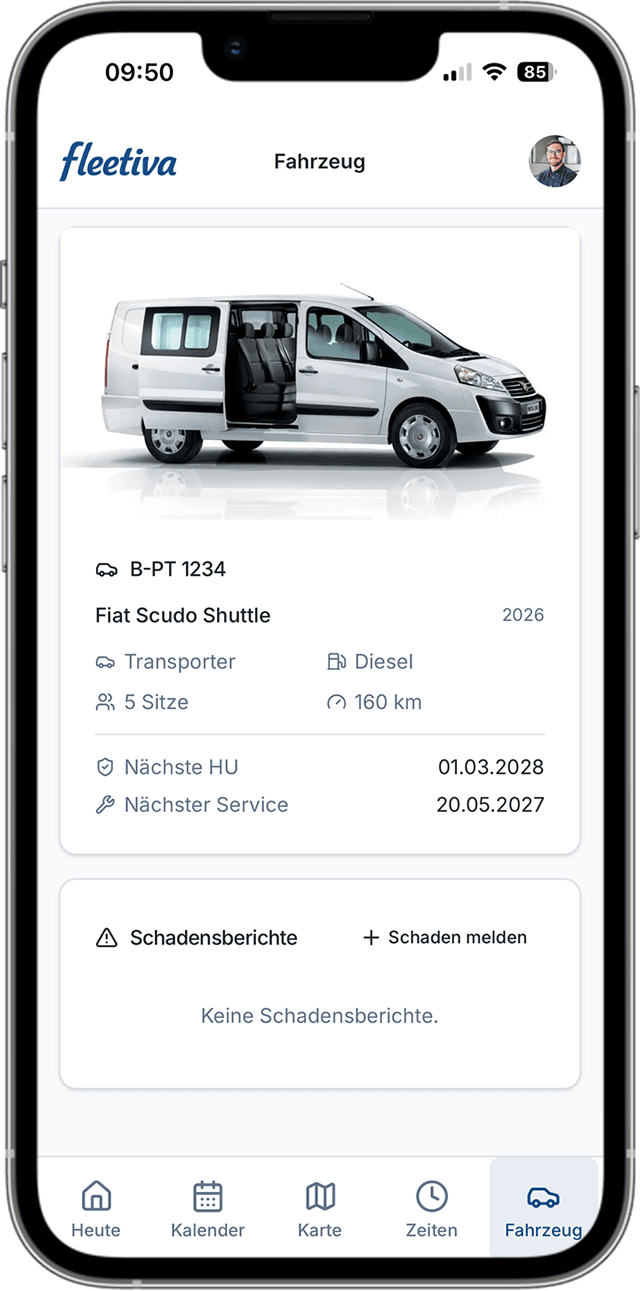 Fahrzeug & Schäden